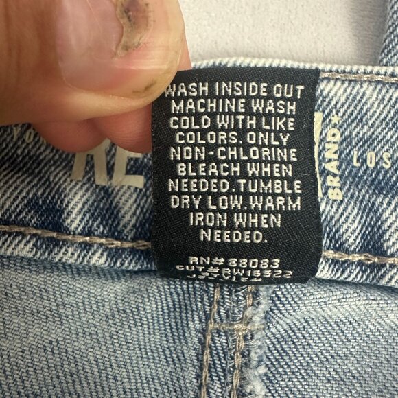 Rewash Womens Vintage Revival Low Rise Straight Jeans Size 13 Distressed Look - Picture 7 of 7